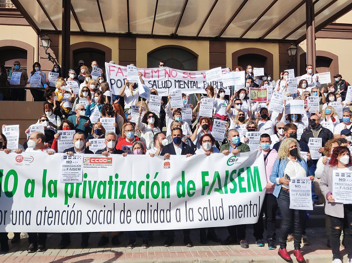 El PSOE apoya a los trabajadores de FAISEM y exige al PP que no privatice la salud mental 