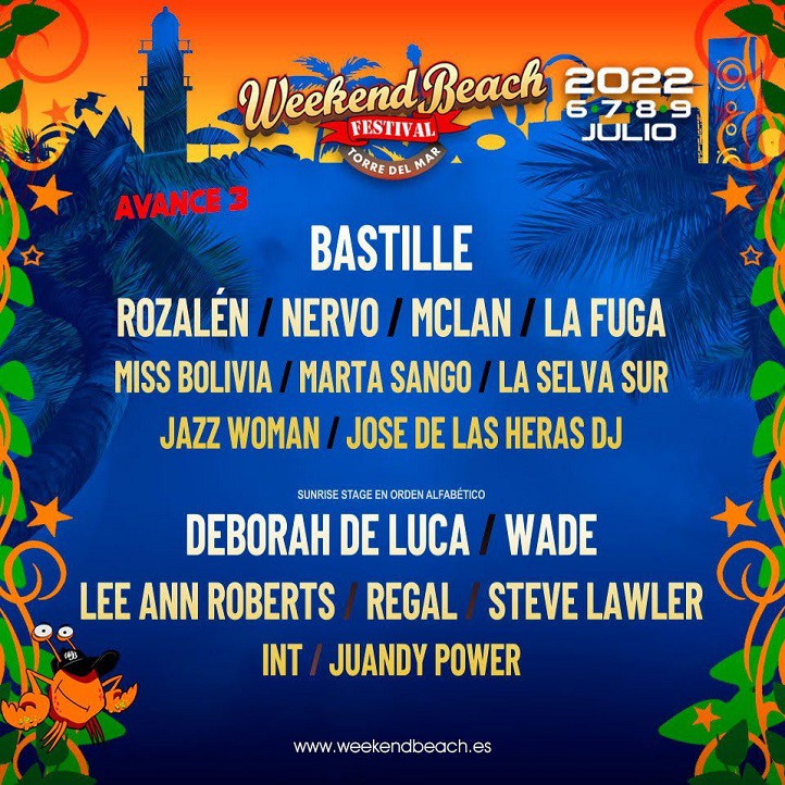 Weekend Beach Festival Torre del Mar cierra su cartel de 2022 