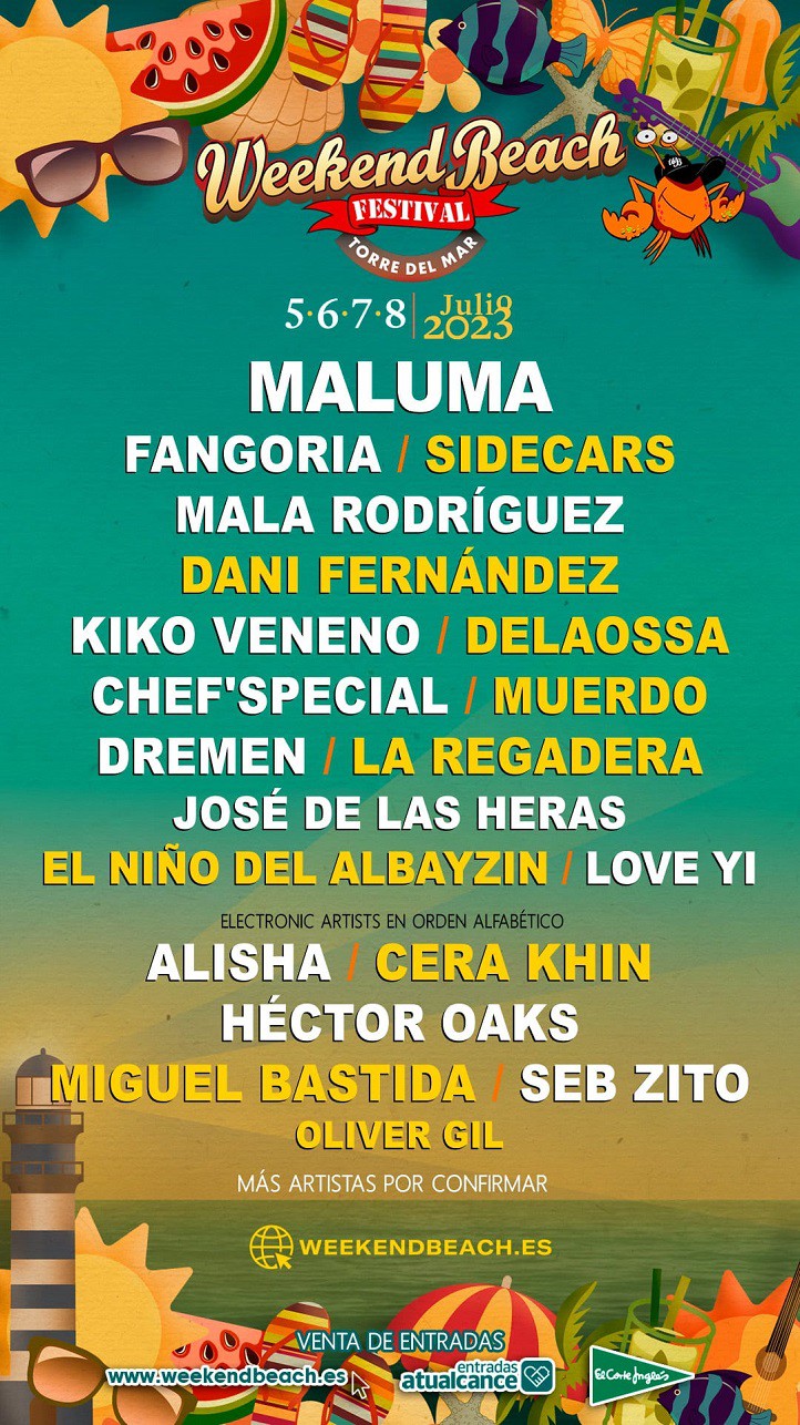 El Weekend Beach Festival 2023 confirma la actuación de Maluma
