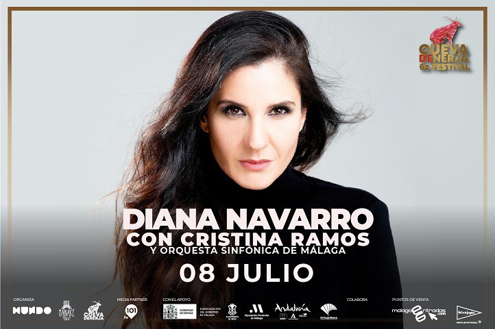 Las malagueñas María Peláe y Diana Navarro este fin de semana en 62 Festival de Música Cueva de Nerja 