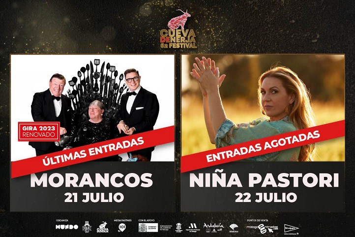 Los Morancos y Niña Pastori, en el 62 Festival de Música Cueva de Nerja 