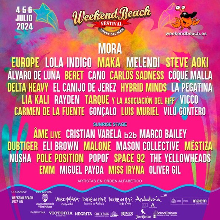 Weekend Beach cierra su espectacular cartel de 2024 con veintiún nuevos nombres