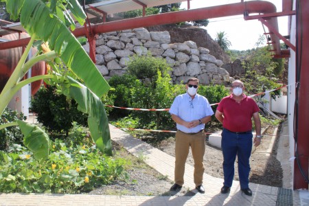 Axaragua construye una escollera en la ETAP del Trapiche para evitar desprendimientos 